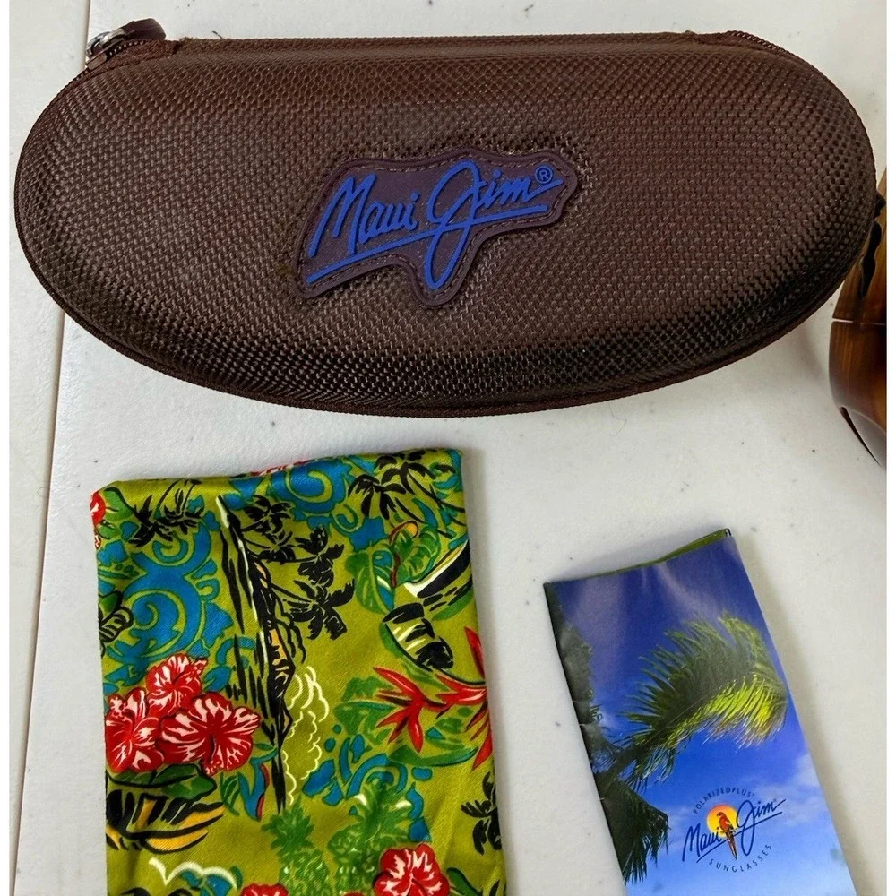 Maui Jim Hibiscus MJ 134-22 Polarized Wrap Sunglasses Set